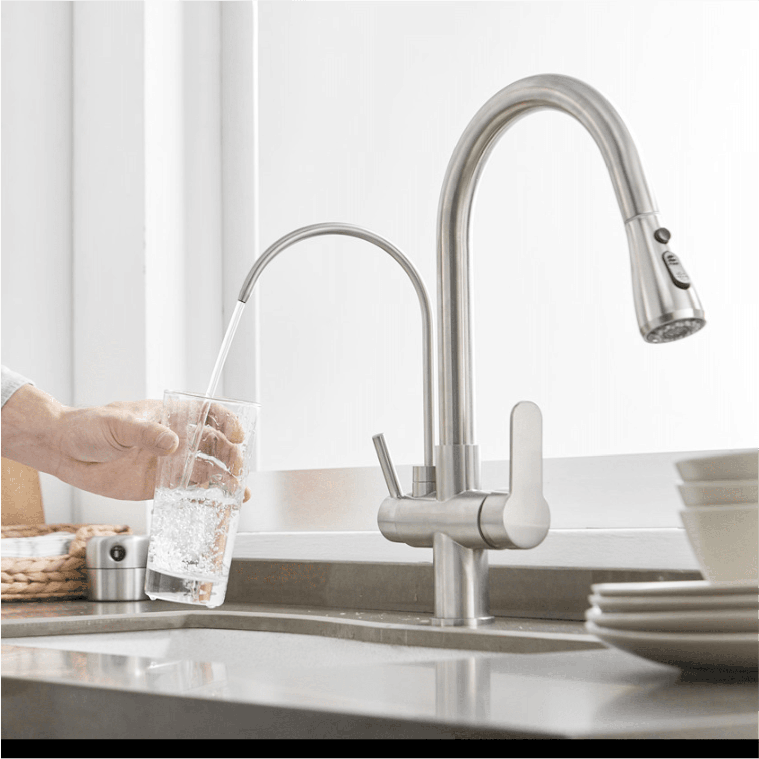 Kitchen Tap with Filter and Touch