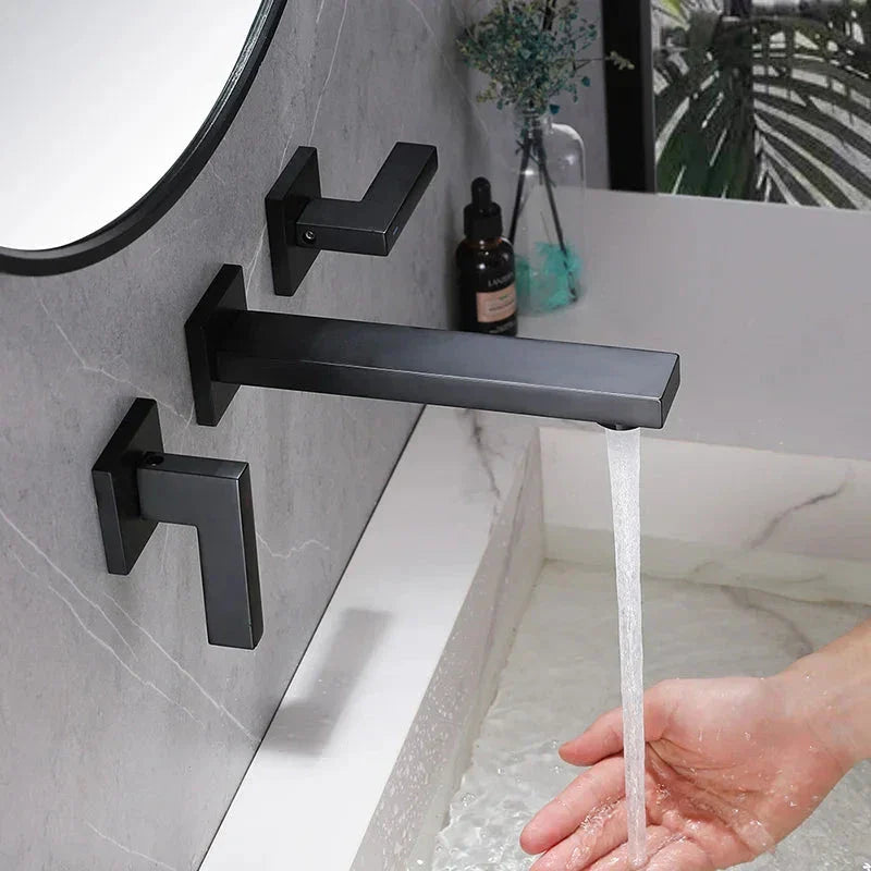 Elite Droove Double Handle Wall Tap