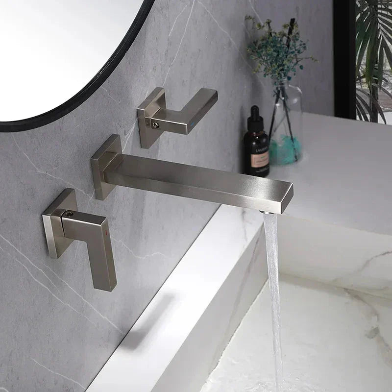 Elite Droove Double Handle Wall Tap