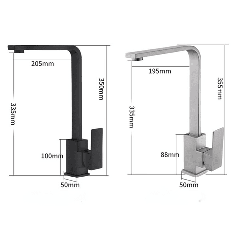 Gourmet Tap for Kitchen High Spout Single Lever Crane Track 360°