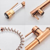 360° Rotating Bronze Duo Spring LED Gourmet Kitchen Tap Quizz