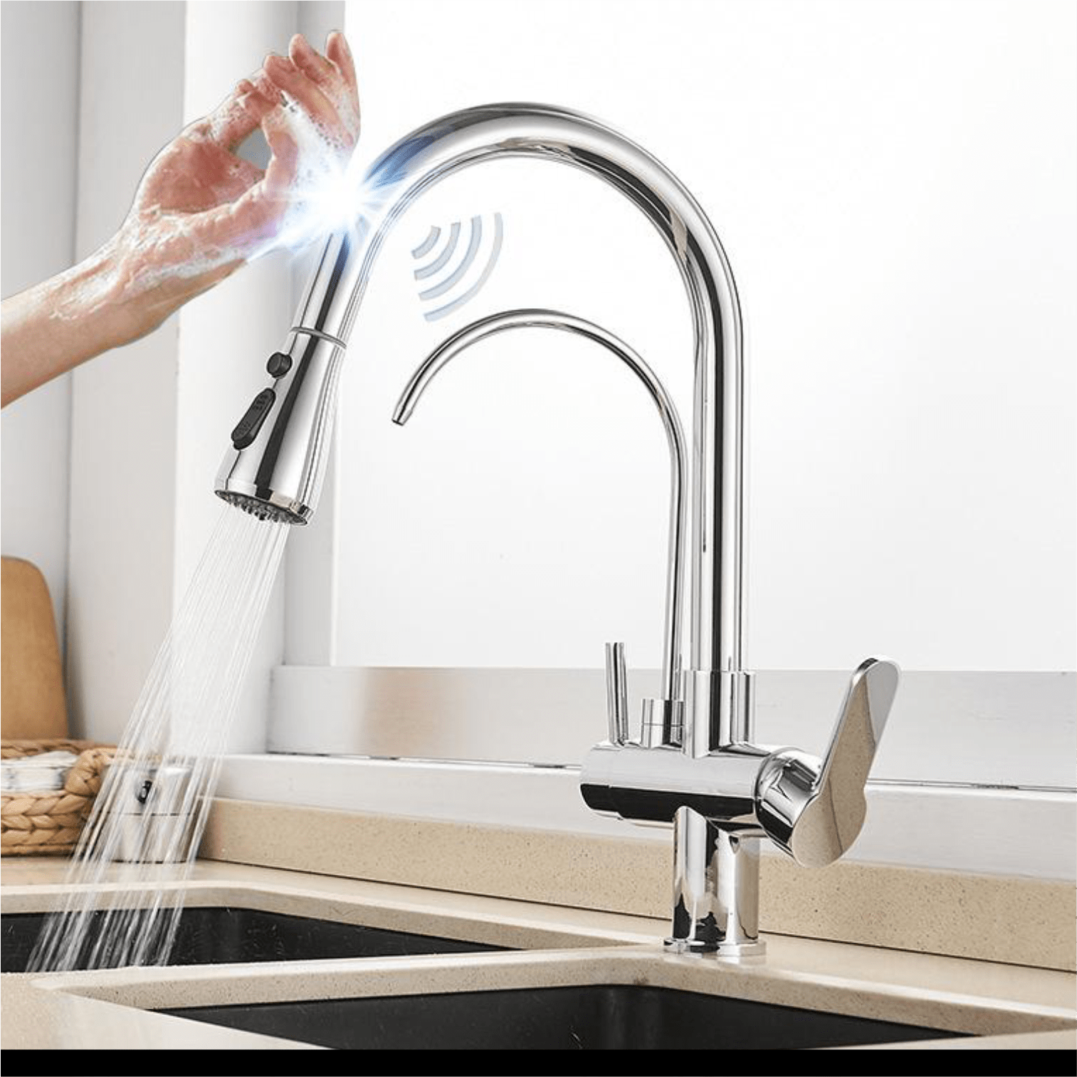 Kitchen Tap with Filter and Touch