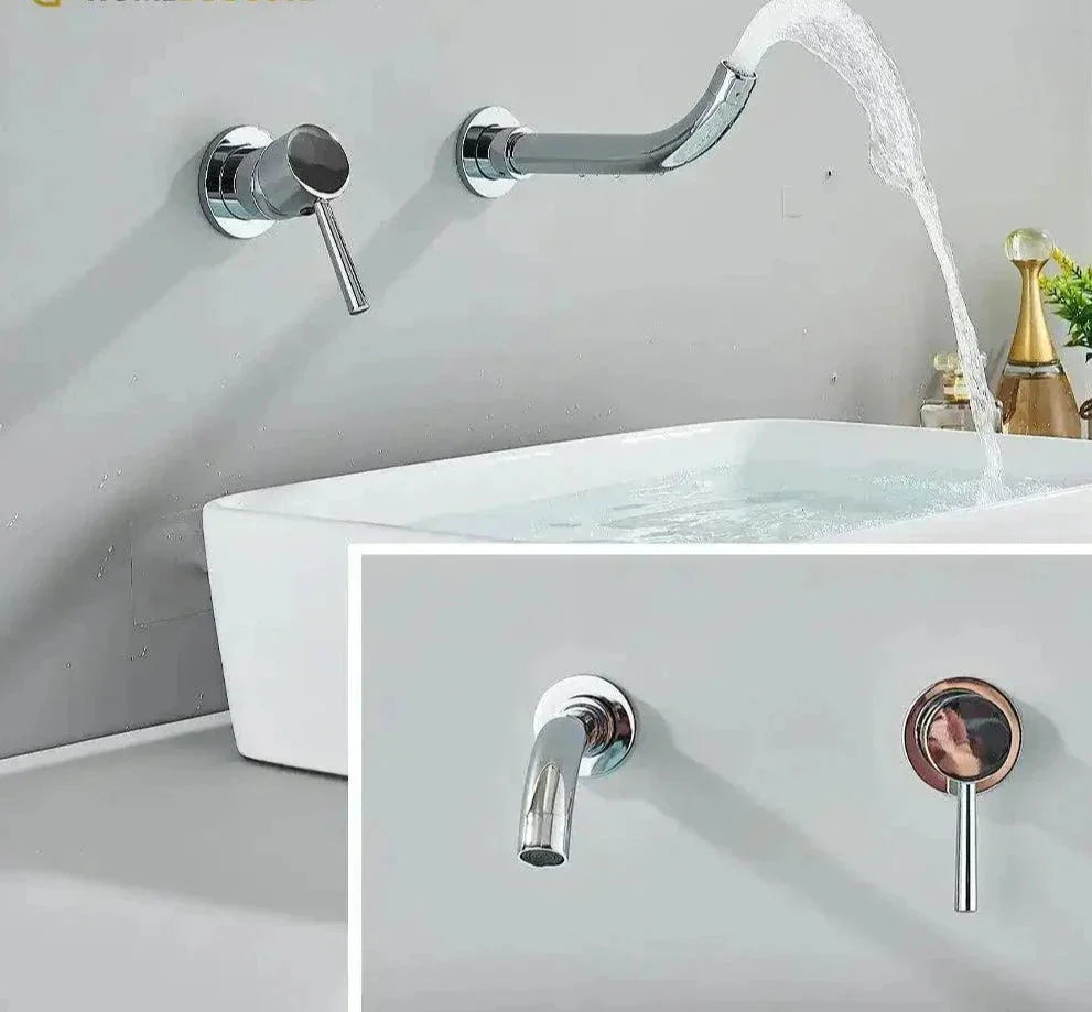 Wall-Mounted Bathroom Single-Lever Tap 360 Rotating Broklyn