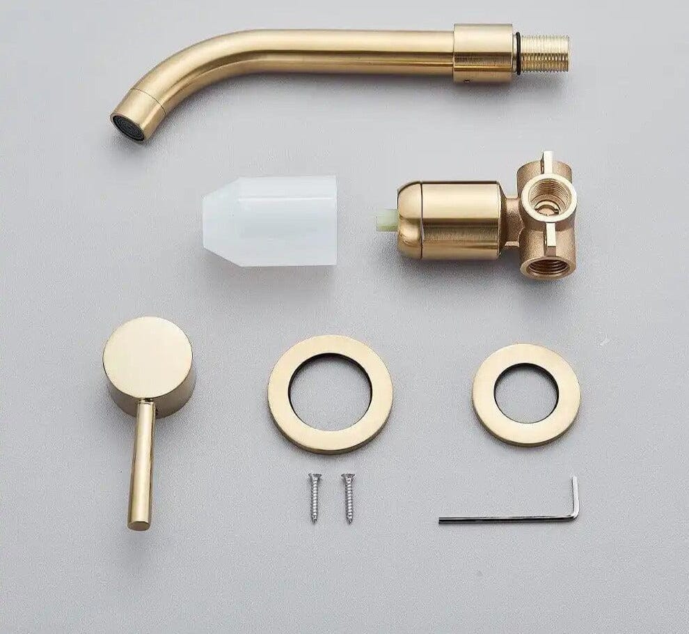 Wall-Mounted Bathroom Single-Lever Tap 360 Rotating Broklyn