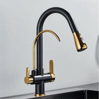 Gourmet Kitchen Tap with Extensive Filter Spray 3 Outlets Kraus