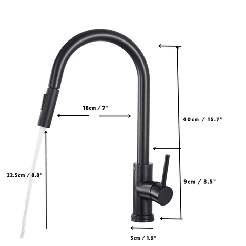 Gourmet Tap for Kitchen with Intelligent Touch Sensor Extendable Countertop