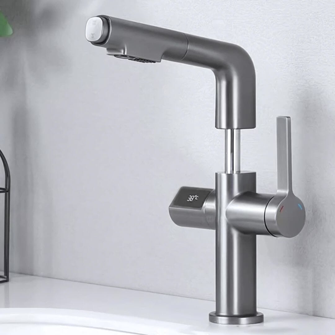 Single-Lever Bathroom Tap Tower Digital